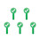 5Pièces Paddles Réutilisables Bois Multi Couleurs Jugement Jeu Classe 6