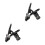 2Pièces Clip De Fixation Caméra ABS Noir Avec Rotation 360 Trépied 10
