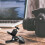 2Pièces Clip De Fixation Caméra ABS Noir Avec Rotation 360 Trépied 5