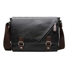 2Pièces Sac PU Noir Casual Business Voyage Résistant