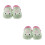 2Paires Verts Enfants Confortables Pour Et 9