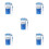 10Pièces Cages Bleu Ps Kit Apiculture Amateur Pro 8