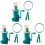 3Ensembles Tricoteuse Manuelle Couleur Assortie DIY Facile Robuste 4