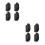 8Pcs Black Sliding Window Stopper Plastic Child Limiting Locks 8