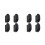 8Pcs Black Sliding Window Stopper Plastic Child Limiting Locks 6