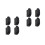 8Pcs Black Sliding Window Stopper Plastic Child Limiting Locks 3