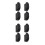 8Pcs Black Sliding Window Stopper Plastic Child Limiting Locks 7