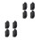 8Pcs Black Sliding Window Stopper Plastic Child Limiting Locks 9