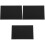 3Pièces Plaques Acryliques Noires Pour Artisanat Décor 5