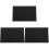 3Pièces Plaques Acryliques Noires Pour Artisanat Décor 4