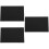 3Pièces Plaques Acryliques Noires Pour Artisanat Décor 9