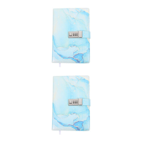 2Pièces Journal Sécurisé À Clé PU, Papier Doux Pour 2