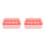 2Pcs Stackable Pink Plastic Storage Container for Socks Bras Underwear 7