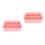 2Pcs Stackable Pink Plastic Storage Container for Socks Bras Underwear 5