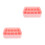 2Pcs Stackable Pink Plastic Storage Container for Socks Bras Underwear 4