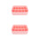 2Pcs Stackable Pink Plastic Storage Container for Socks Bras Underwear 9