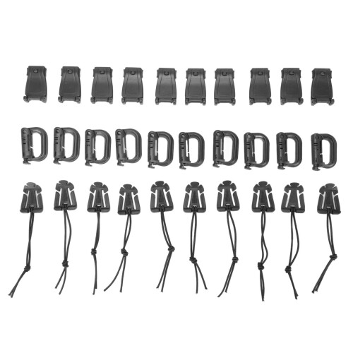 Outdoor Tactical D Ring Snap Hook Plastic Replacement For Metal Carabiner Easy Install Hook With Quick Release Button Compatible With Molle Webbing