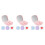 12Ensembles Boîte Contact-Lentilles Esthétique Compacte En PP 6
