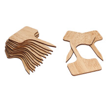 50PCS Bamboo T-Type Plant Labels, 6x9.8cm, Wooden Garden Tags