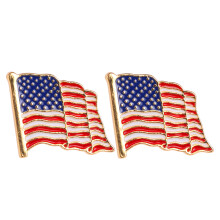 4Pcs Durable Metal Brooch Pins American Flag Lapel Pin for Men Women