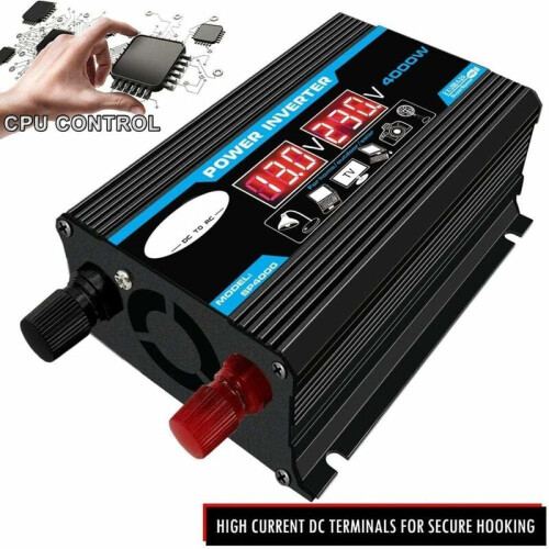Μετατροπέας ισχύος 12V έως 220V, Αθόρυβη λειτουργία Μετατροπέας ισχύος με ασύρματο 2