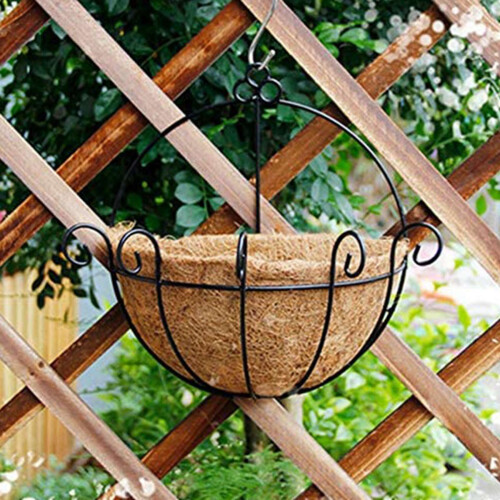 Half Round Coco Liner,Half Circle Wall Planter Coco Fiber Replacement Liners For Wall Hanging Baskets 4Pack 14 Inch 2