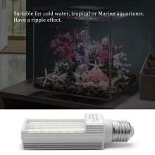 Y17A Fishpod White Plant Aquarium 7W Grow Light LED Tank Fish Coral Bulb E27 Lamp