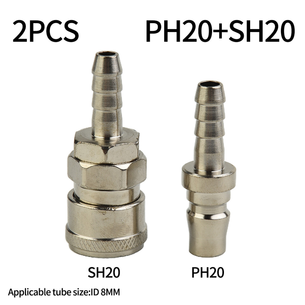 222333111 1 Set Pneumatic Fittings Air Line Hose Compressor Connector Quick Release Coupler Sh20 Ph20 For 8Mm Hose 6935161548976