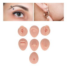 Silikon-Anatomie-Übungsmodell für Anfänger Ohren, Augen, Nase, Mund & Bauchnabel