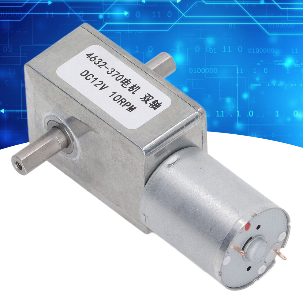 Turbo Worm Geared Motor 12V 10Rpm Aluminum Brass Micro Gearbox 9491371876232