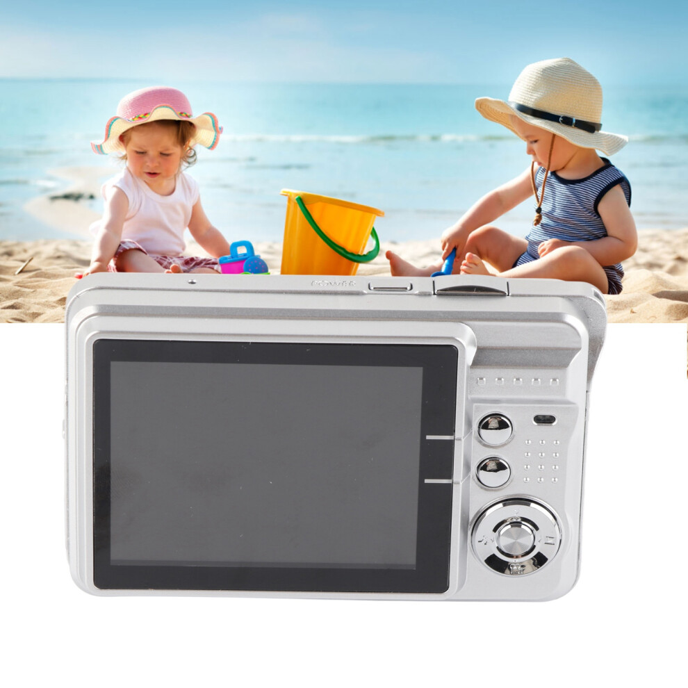 4K 48Mp Vlogging Camera 2.7" Lcd 8X Zoom Anti-Shake Silver 4091371877670