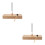 2Pièces Fourche 256 Hz Avec Support Bois Clair Et Marteau 7