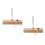 2Pièces Fourche 256 Hz Avec Support Bois Clair Et Marteau 9