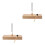 2Pièces Fourche 256 Hz Avec Support Bois Clair Et Marteau 5