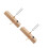 2Pièces Fourche 256 Hz Avec Support Bois Clair Et Marteau 8