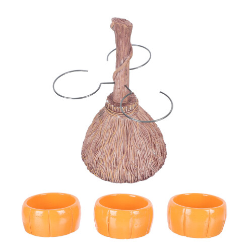 2Ensembles Porte Snacks Résine Coloré Balai Pour 1