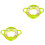 2Pièces Siège Enfants Vert PVC Confortable Sécurisé 5