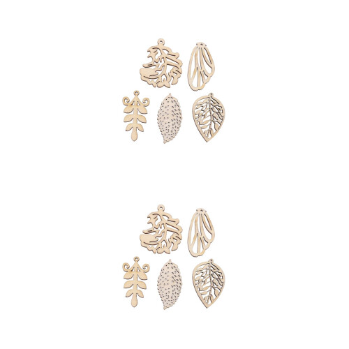 100Pièces En Bois Khaki Pour DIY Déco 2