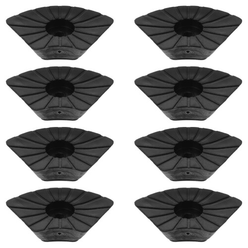 16Pièces Embouts Canne Bâton De Randonnée Noir 1