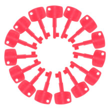100Pièces Clés De Réinitialisation D'alarme Rouge Durable Pour Maison