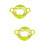 2Pièces Siège Enfants Vert PVC Confortable Sécurisé 9