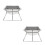2Pièces Réchaud Bbq Pliable En Acier Inoxydable Compact Durable 3