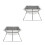 2Pièces Réchaud Bbq Pliable En Acier Inoxydable Compact Durable 4