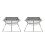 2Pièces Réchaud Bbq Pliable En Acier Inoxydable Compact Durable 8