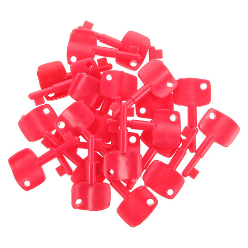 100Pièces Clés De Réinitialisation D'alarme Rouge Durable Pour Maison 1