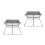 2Pièces Réchaud Bbq Pliable En Acier Inoxydable Compact Durable 5