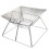 2Pièces Réchaud Bbq Pliable En Acier Inoxydable Compact Durable 2