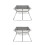 2Pièces Réchaud Bbq Pliable En Acier Inoxydable Compact Durable 6