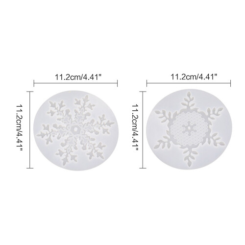 3D Snowflake Silicone Mold for Cake Cupcake Table / Pendant /-1 1