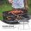 2Pièces Réchaud Bbq Pliable En Acier Inoxydable Compact Durable 10